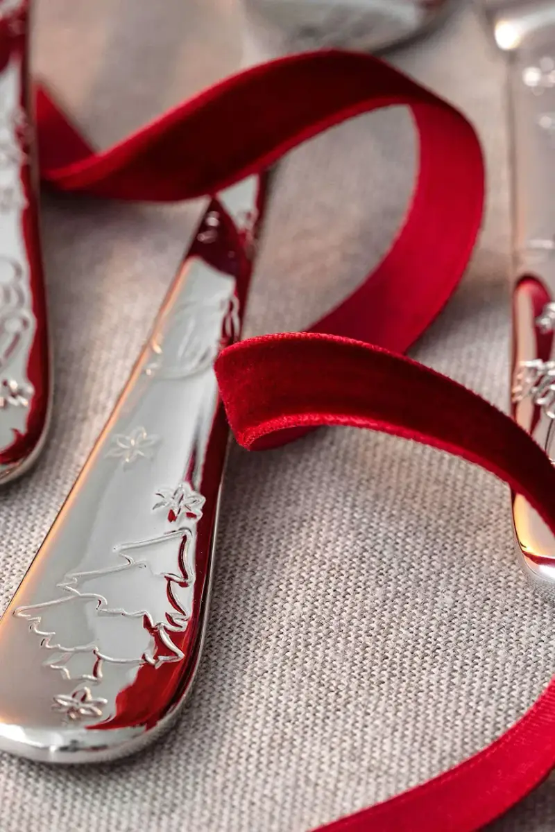 set di posate di natale 30 elementów, 44 x 29 x 6, 5 cm Grigio miniatura 4