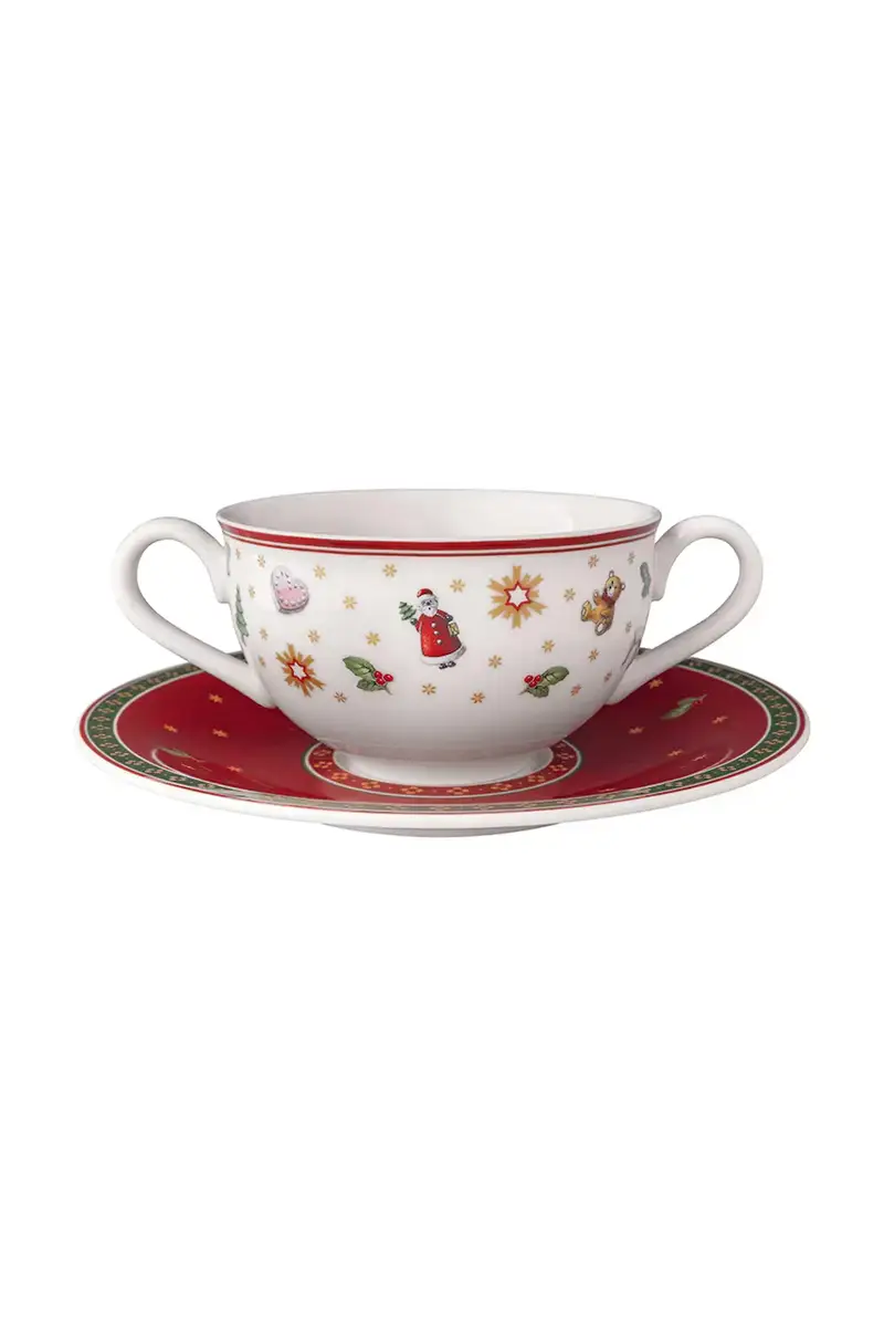tazza con piattino Multicolore