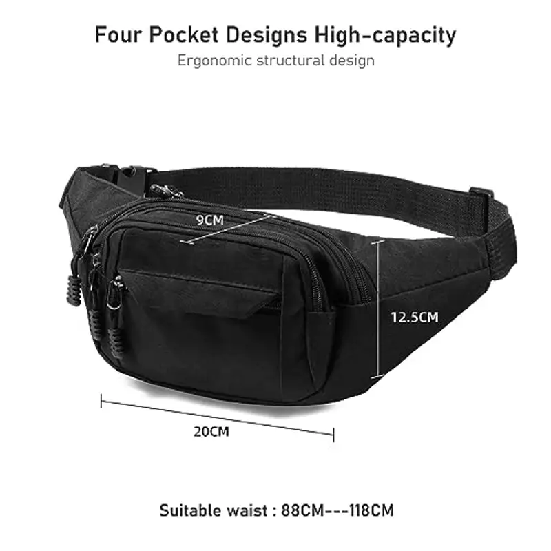 Vinabo Marsupio Uomo Nero 786742 miniatura 2