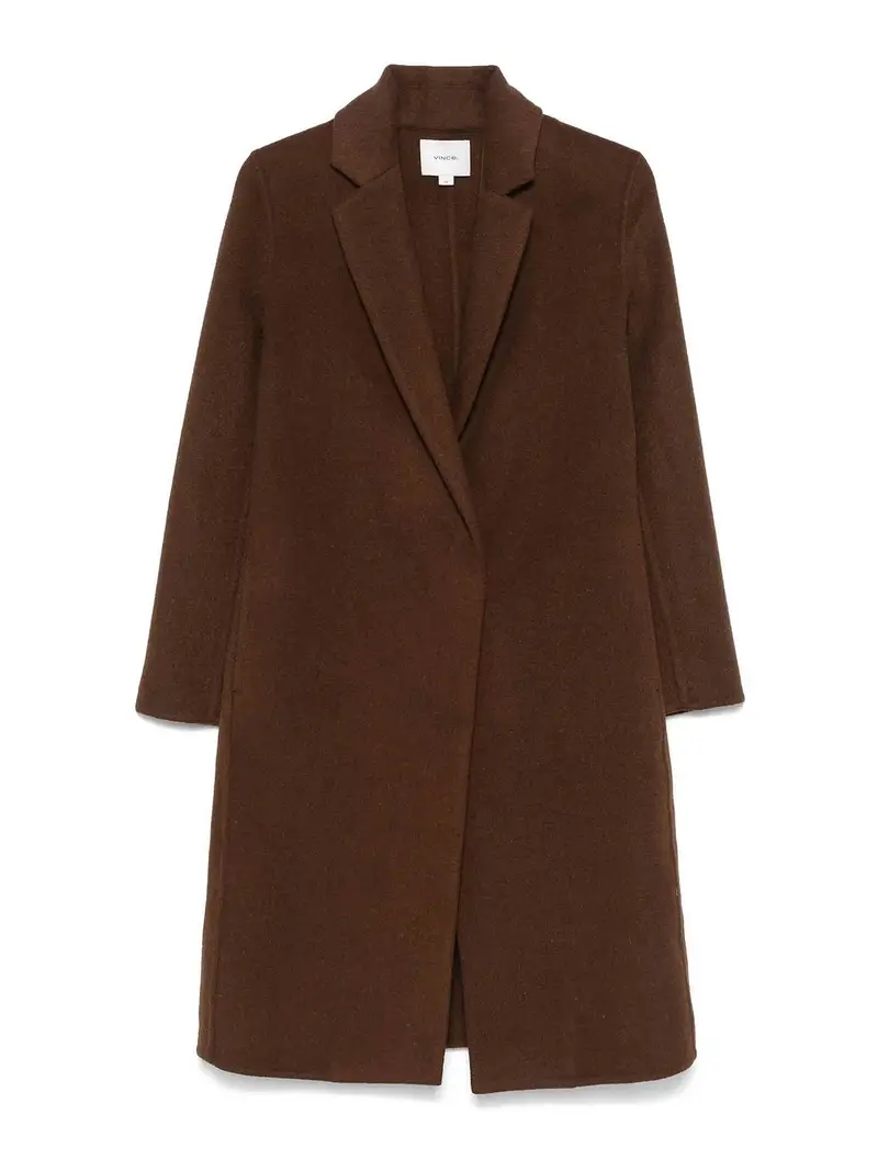 Cappotto dritto classico Marrone