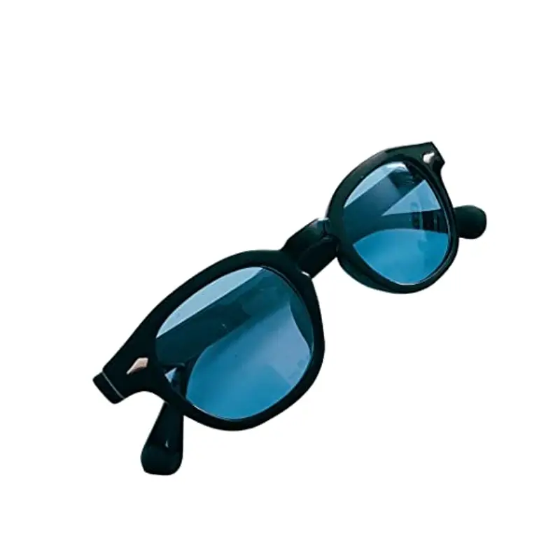 Vintange Sunglasses OCCHIALI DA SOLE MODELLO MOSCOT JOHNNY DEPP TONY STARKS OSVALDO UV 400 NOVITÀ 2022 (AZZURRO CLASSIC) miniatura 3