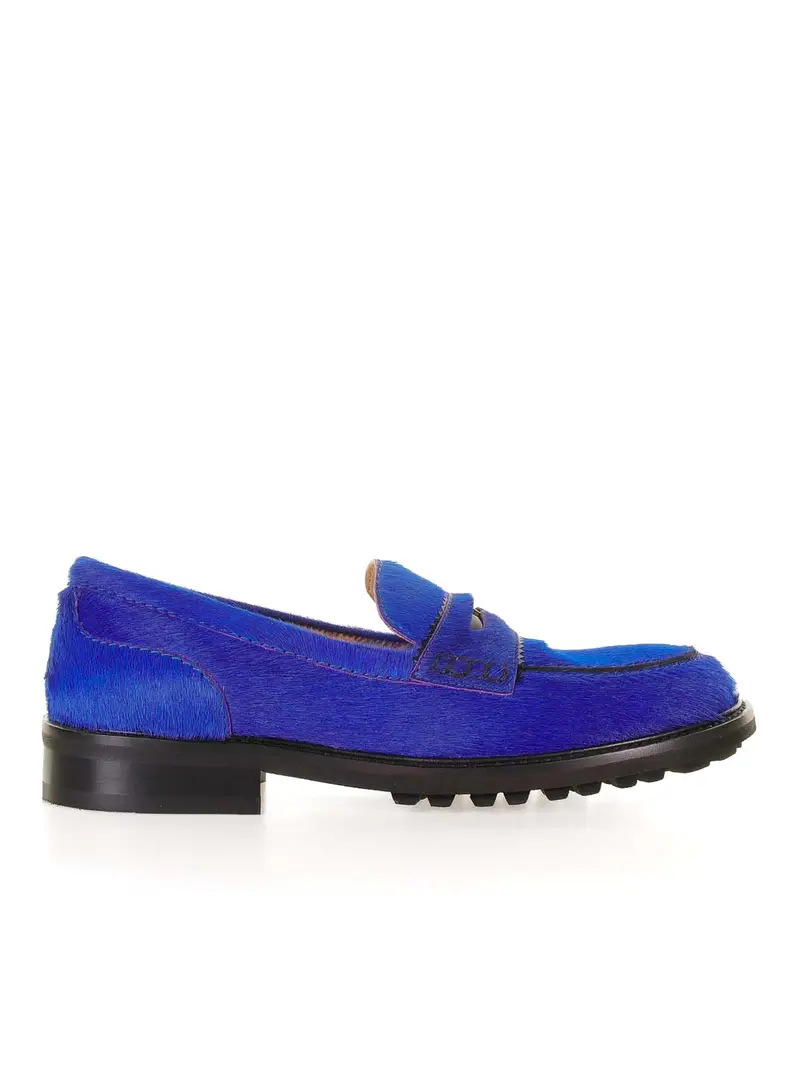 Mocassino Pony Blu