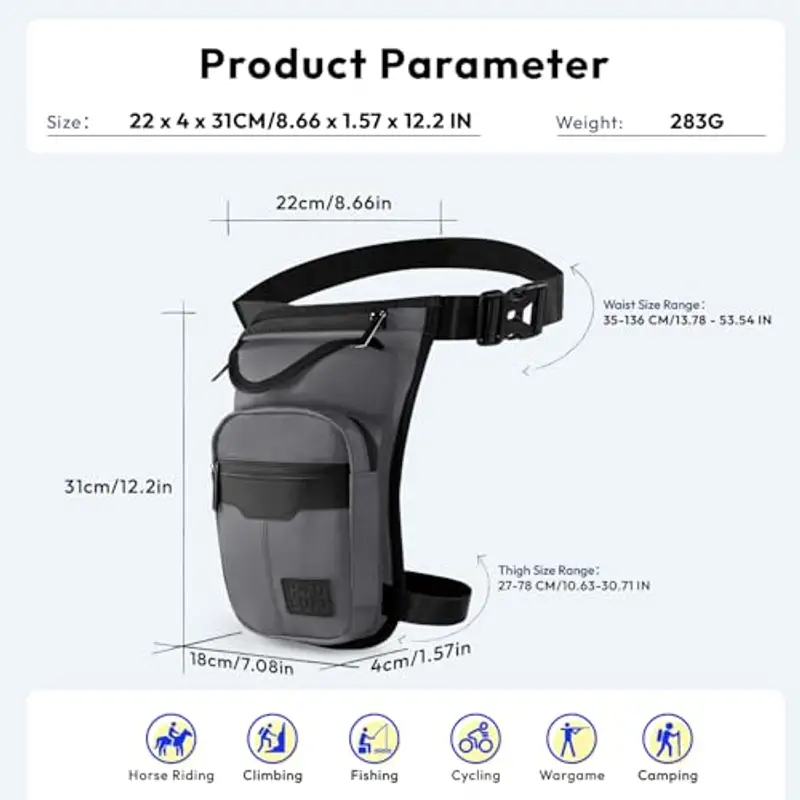 Virklyee Marsupio Grigio 1917442 miniatura 2