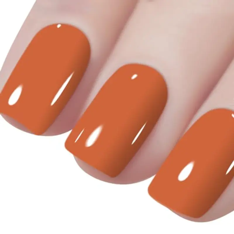 Vishine Gel Nail Polish, 1Pcs 8ml DarkOrange Gel Polish Soak Off UV LED Gel Nail Art DIY Gel Nail Manicure for Girls Women #060 miniatura 2