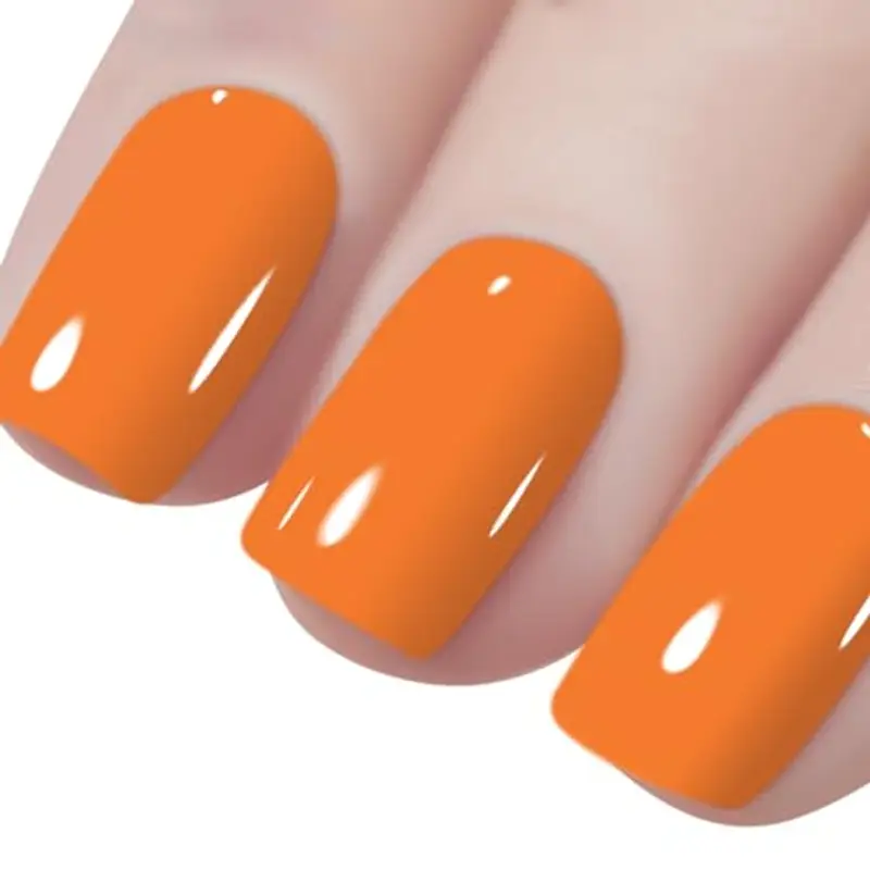 Vishine Gel Nail Polish, 1Pcs 8ml Orange Gel Polish Soak Off UV LED Gel Nail Art DIY Gel Nail Manicure for Girls Women miniatura 2