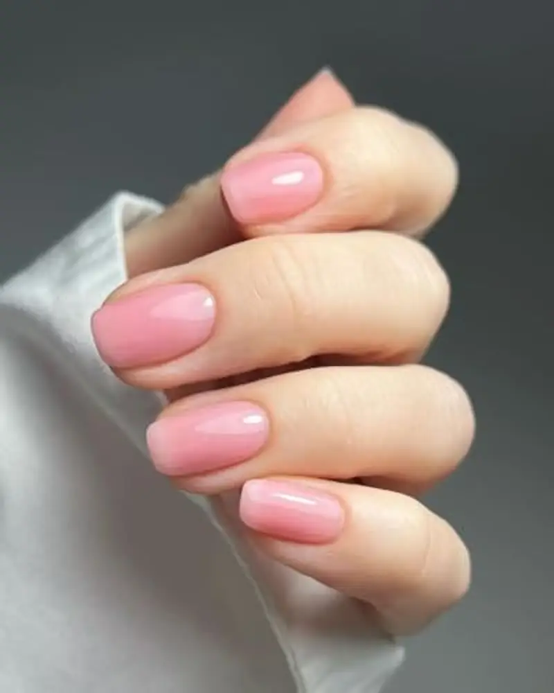 Vishine Smalto Gel Semipermanente Rosa Latteo Milky Pink Jelly, Smalto per Unghie Gel Traslucido Naturale Manicure Francese Soak Off UV LED Nail Art Colore E021 8ml miniatura 3