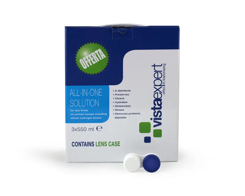 VistaExpert 3 Confezioni Scorta Soluzione Unica 550 ML Liquidi