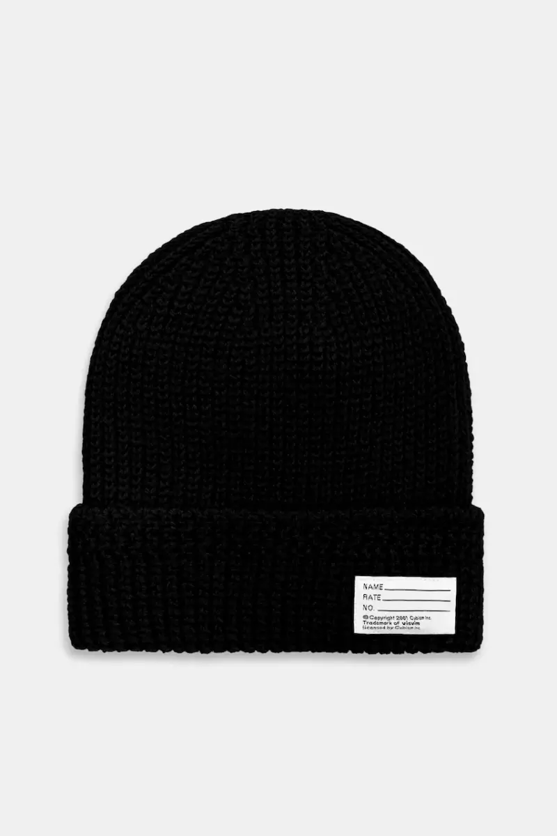 berretto in lana KNIT BEANIE colore nero 125203003010