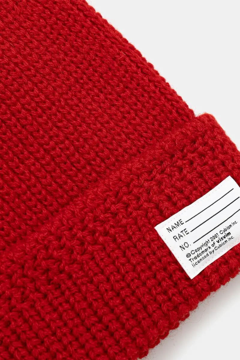 berretto in lana KNIT BEANIE colore rosso 125203003010 miniatura 3