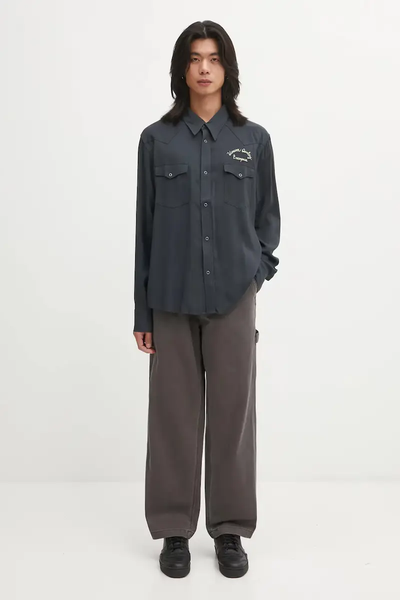 camicia FOUR CORNERS L.S uomo colore grigio 125205011007 miniatura 5