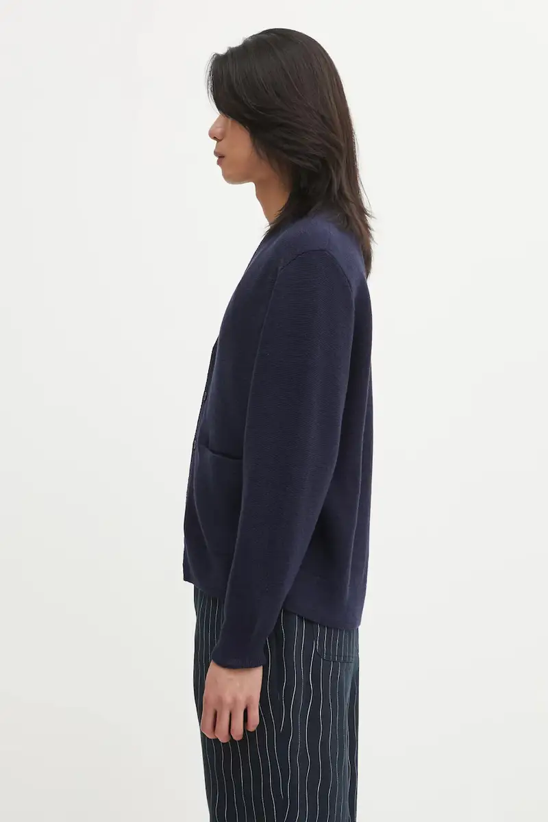 Visvim Cardigan Uomo Blu 3830415 miniatura 2