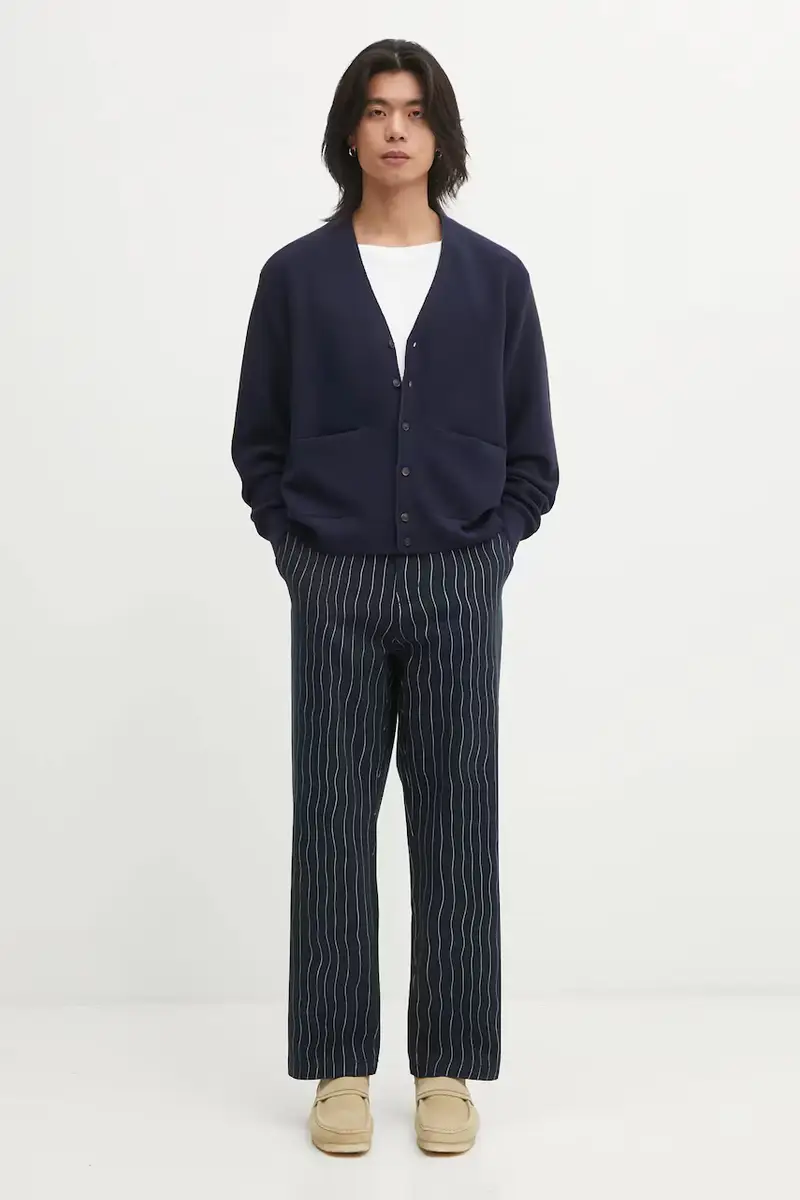 Visvim Cardigan Uomo Blu 3830415 miniatura 5