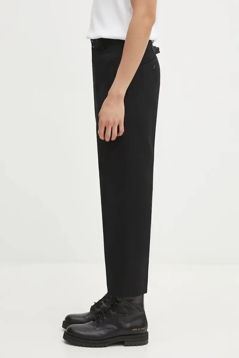 gonna con lana PASTORAL HW SLACKS colore nero 125205008019 miniatura 2