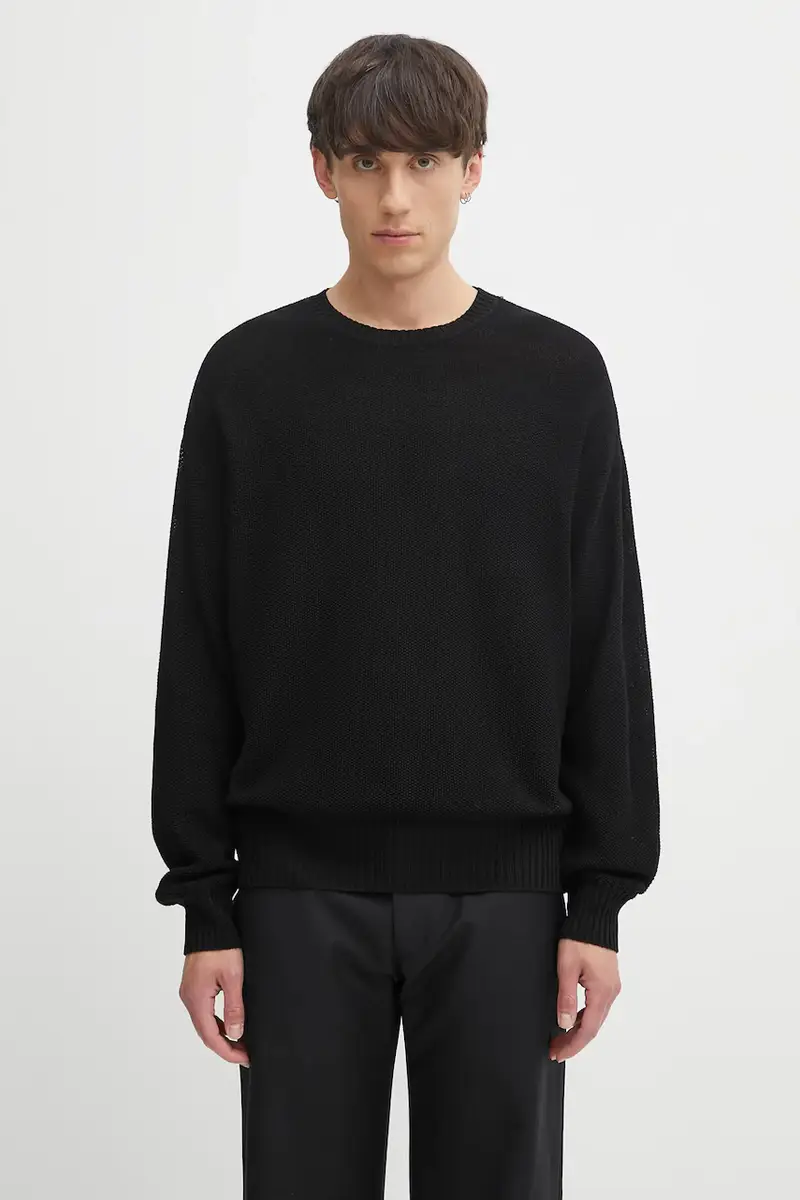 maglione con seta jumbo sb knit colore nero 125105012003