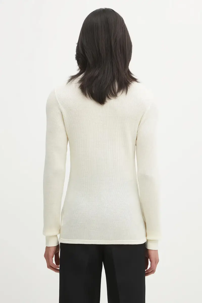 maglione in lana SOLAR WAFFLE SKIVVY uomo colore beige 125205010006 miniatura 3