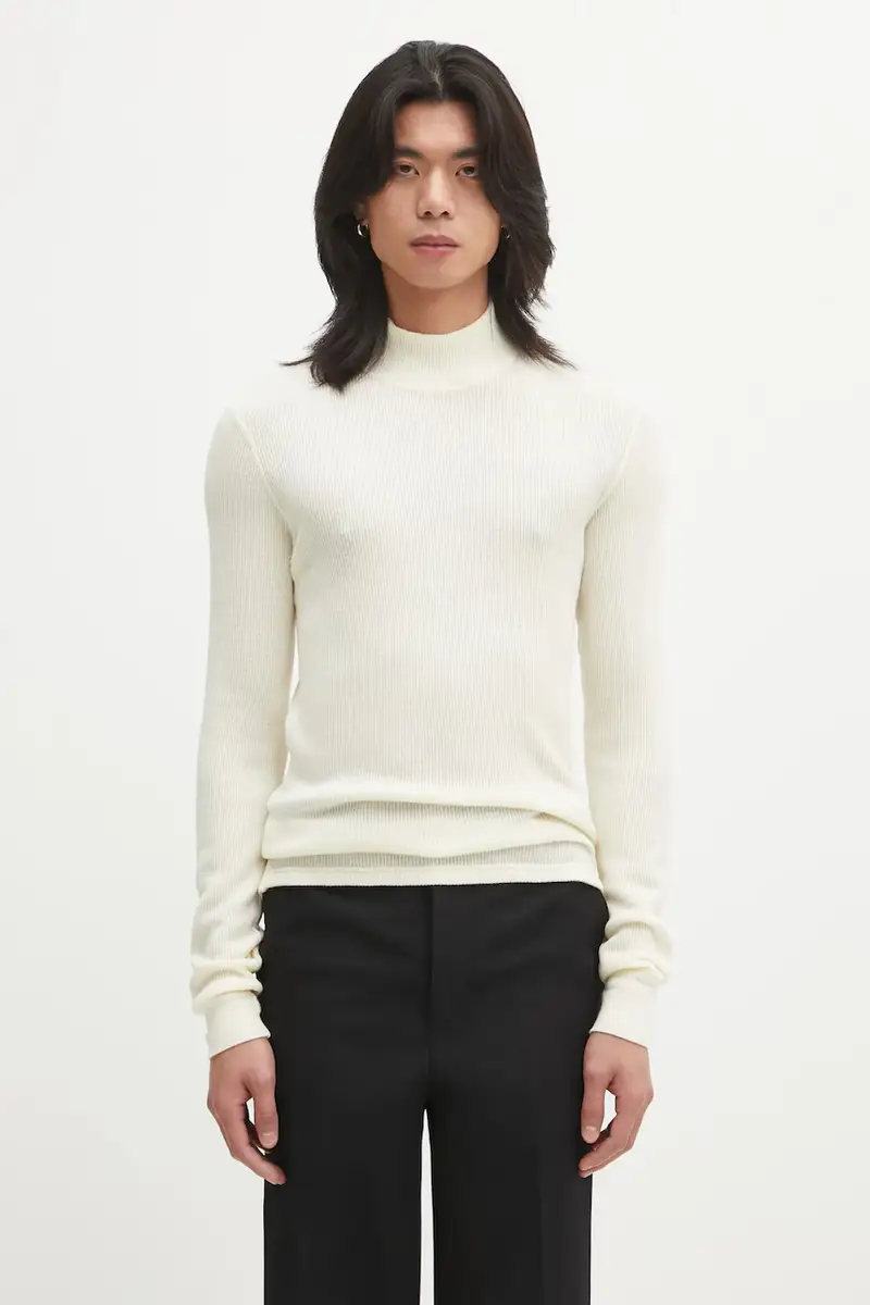 maglione in lana SOLAR WAFFLE SKIVVY uomo colore beige 125205010006