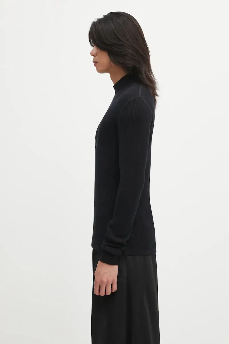 maglione in lana SOLAR WAFFLE SKIVVY uomo colore nero 125205010006 miniatura 2