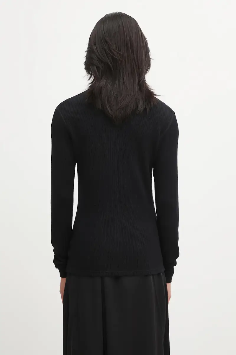 maglione in lana SOLAR WAFFLE SKIVVY uomo colore nero 125205010006 miniatura 3