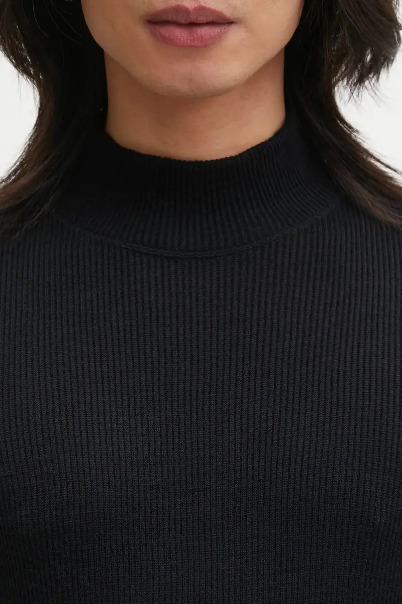 maglione in lana SOLAR WAFFLE SKIVVY uomo colore nero 125205010006 miniatura 4