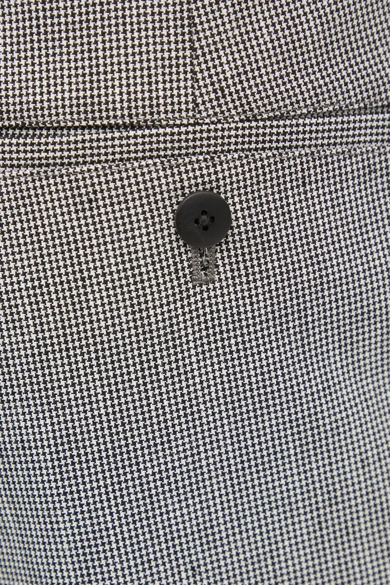 pantaloni con lana WIDE SLACKS SANTOME colore nero 125205008015 miniatura 4