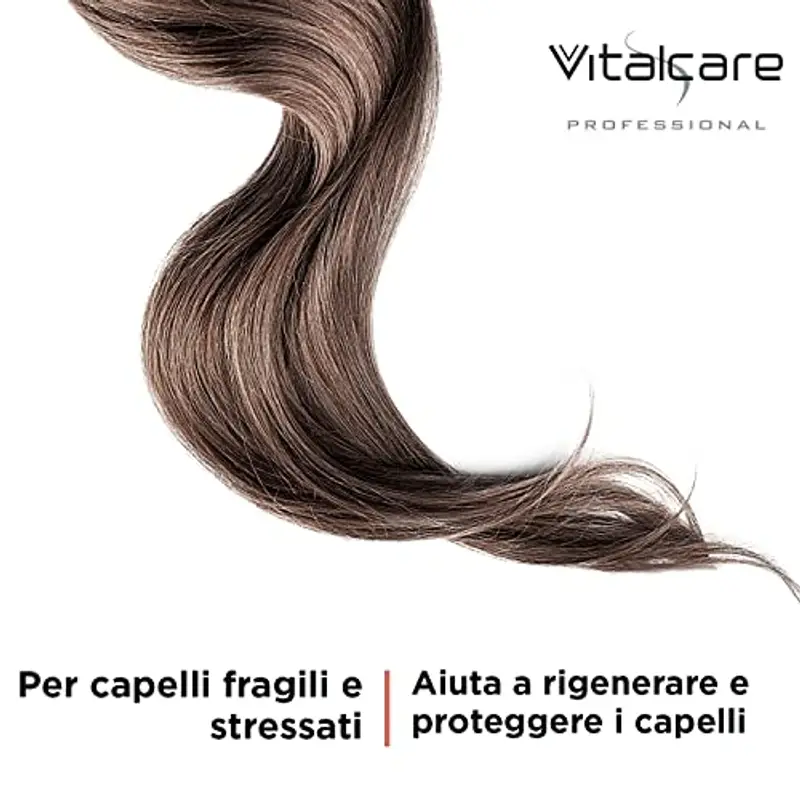 Vitalcare | Keratin - Maschera Capelli Rinforzante, per Capelli Fragili e Stressati, con Cheratina e Arginina, per Capelli più Forti e Morbidi, 500 ml miniatura 3
