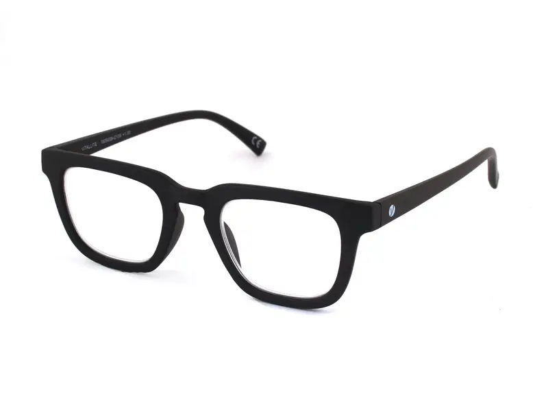 Vitallite Unisex MOD. 495 Occhiali da lettura Acetato Nero-opaco Squadrata miniatura 2