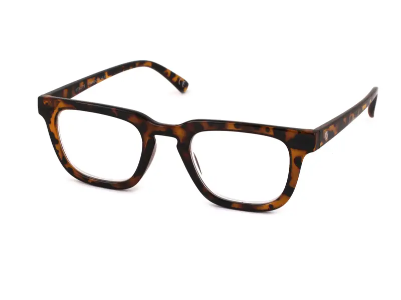 Unisex MOD. 495 Occhiali da lettura Acetato Nero-opaco Squadrata