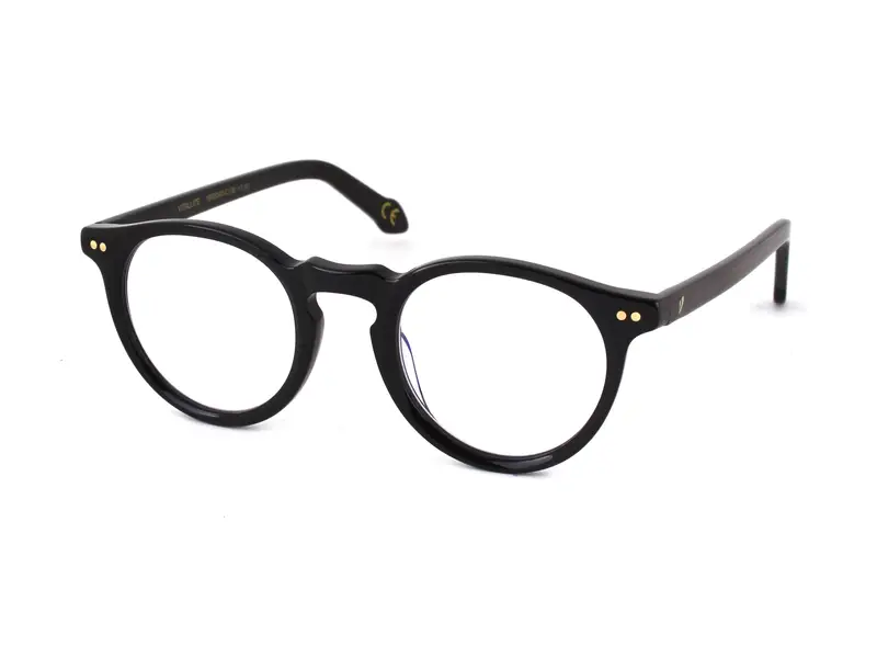Vitallite Unisex MOD. 507 BLUE BLOCK HMC Occhiali da lettura Acetato Nero  Pantos Anti-luce blu