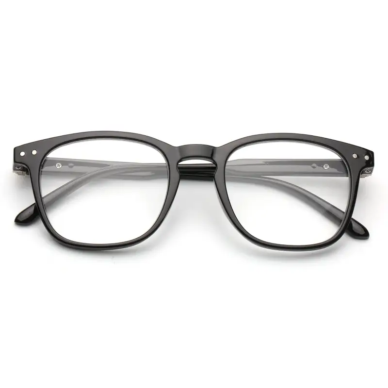 Unisex MOD. 519 Occhiali da lettura Acetato Blu Squadrata miniatura 2