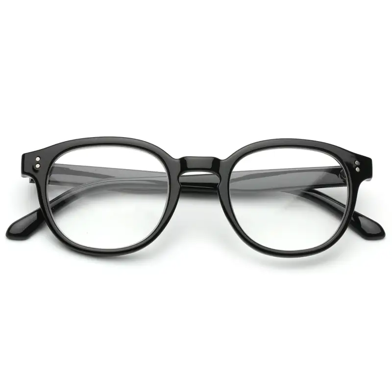 Unisex MOD. 523 Occhiali da lettura Acetato Verde Rotonda miniatura 2