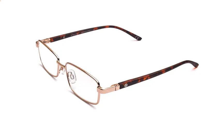 Vitallite Unisex MOD. 529 Occhiali da lettura Metallo Blu  Squadrata