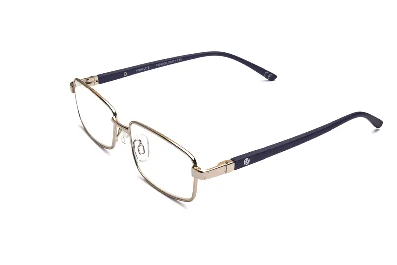 Vitallite Unisex MOD. 529 Occhiali da lettura Metallo Nero Squadrata miniatura 3