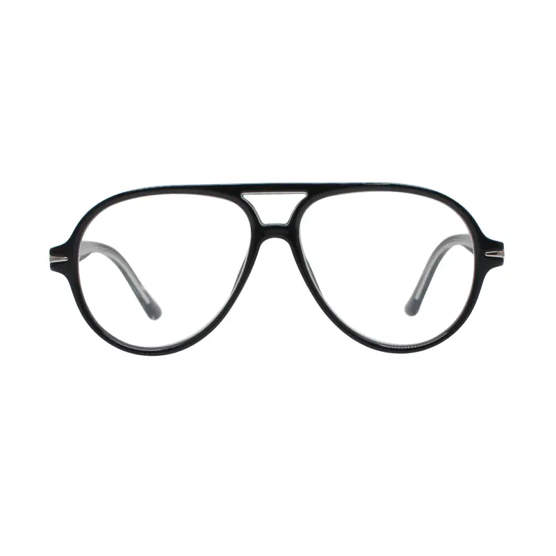 Unisex MOD. 542 Occhiali da lettura Acetato Blu Pilot miniatura 2