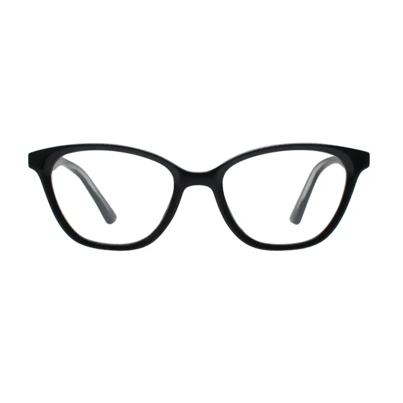 Unisex MOD. 543 Occhiali da lettura Acetato Nero Squadrata miniatura 2
