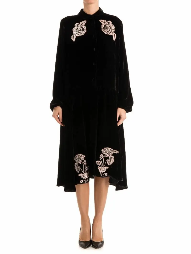 Abito in velluto Nero