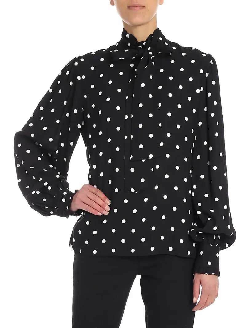 Blusa a pois nera Nero