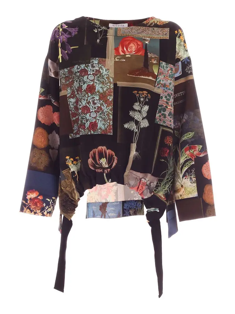 Blusa stampata multicolor Multicolore