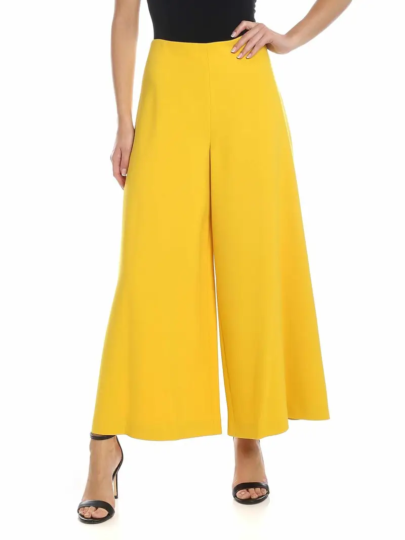 Pantalone crop giallo