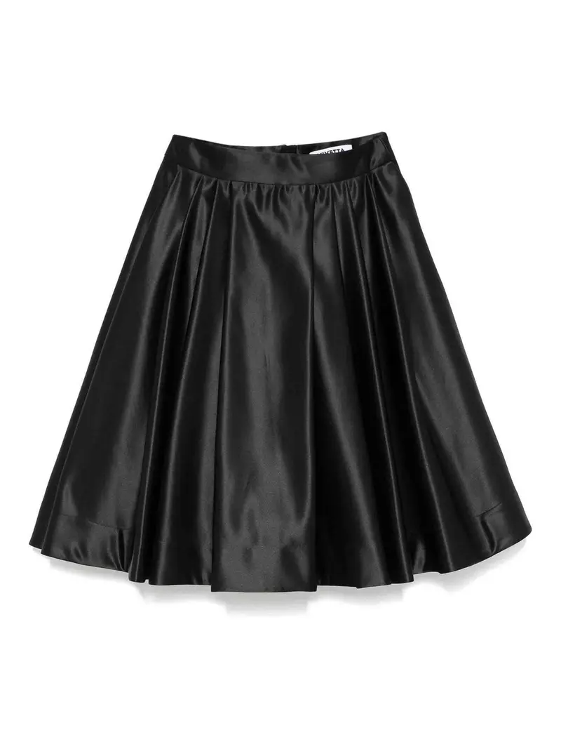 Ruota Midi Skirt Nero