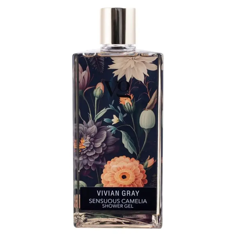 Vivian Grey, Sensuous Camelia, detergente e idratante, gel doccia, per tutti i tipi di pelle, 350 ml