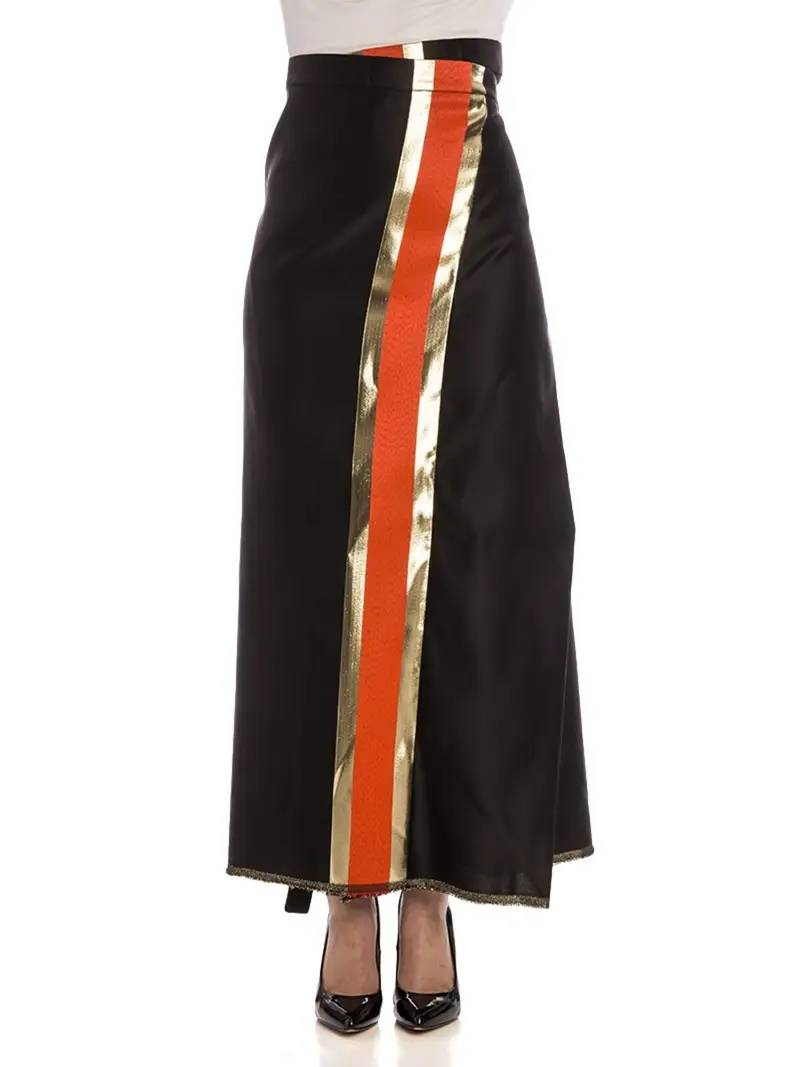 African Wrap Skirt Nero