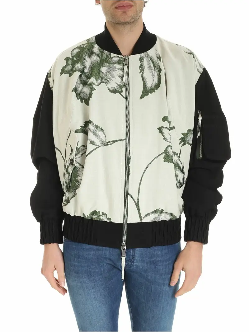 Bomber Peony oversize color avorio Bianco