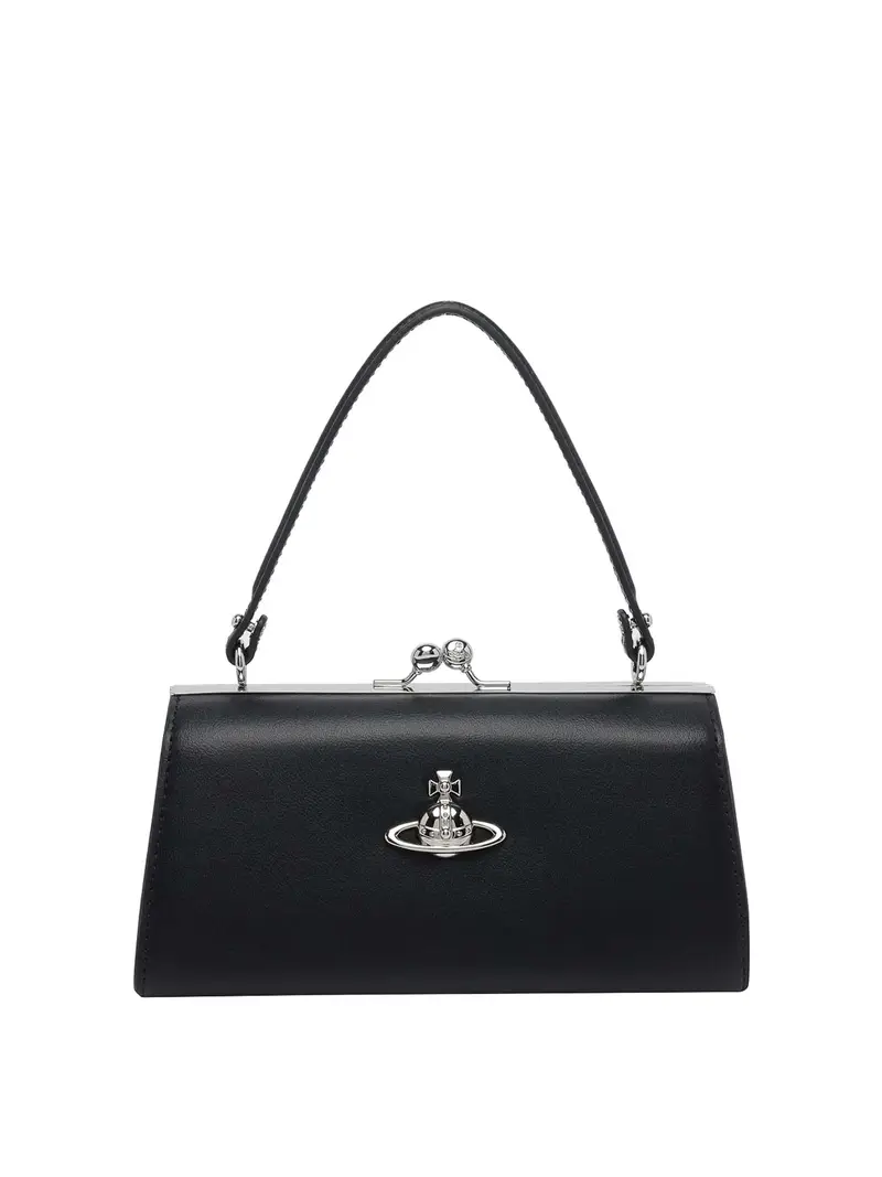 Borsa con cornice XL nera per bambola Nero