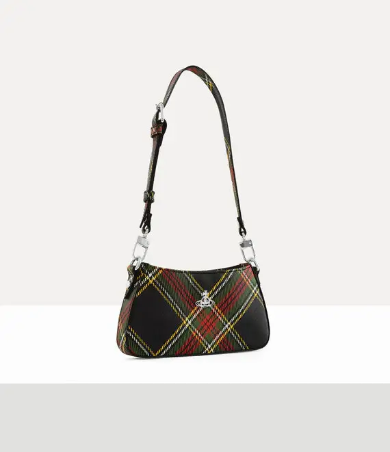 Borsa tasha shoulder phone tartan miniatura 2