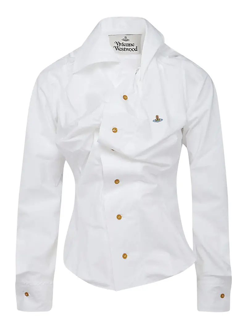 Camicia in cotone bianco