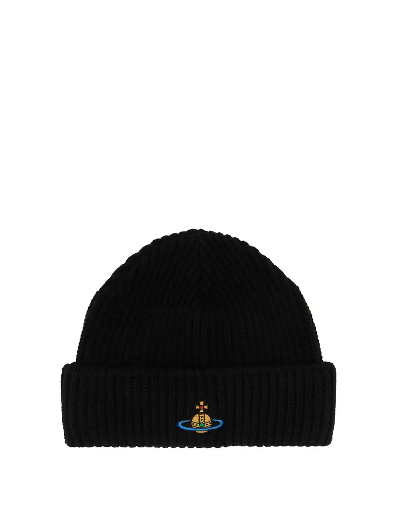 Cappello Beanie Con Logo Nero