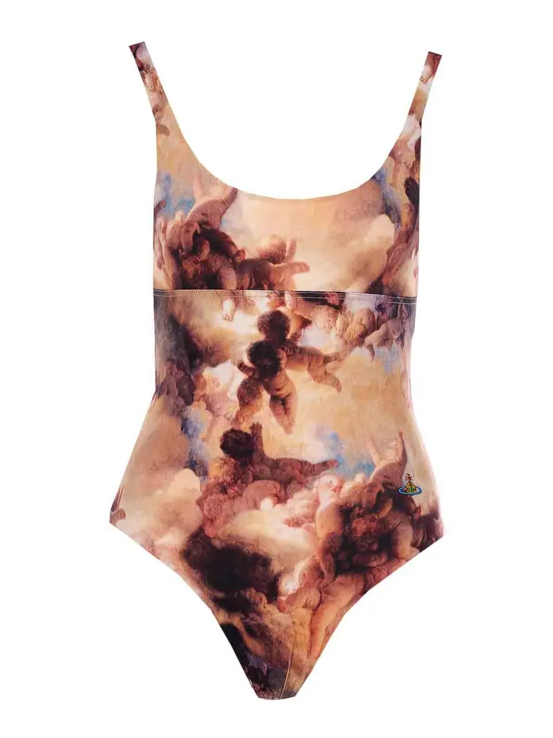 Cherubini costume da bagno dritto Beige