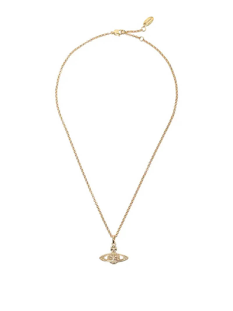 Collana con pendente in oro mini bassorilievo