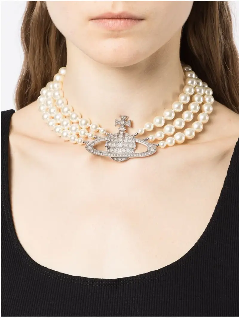 Collana con perle Orb ARGENTO miniatura 3