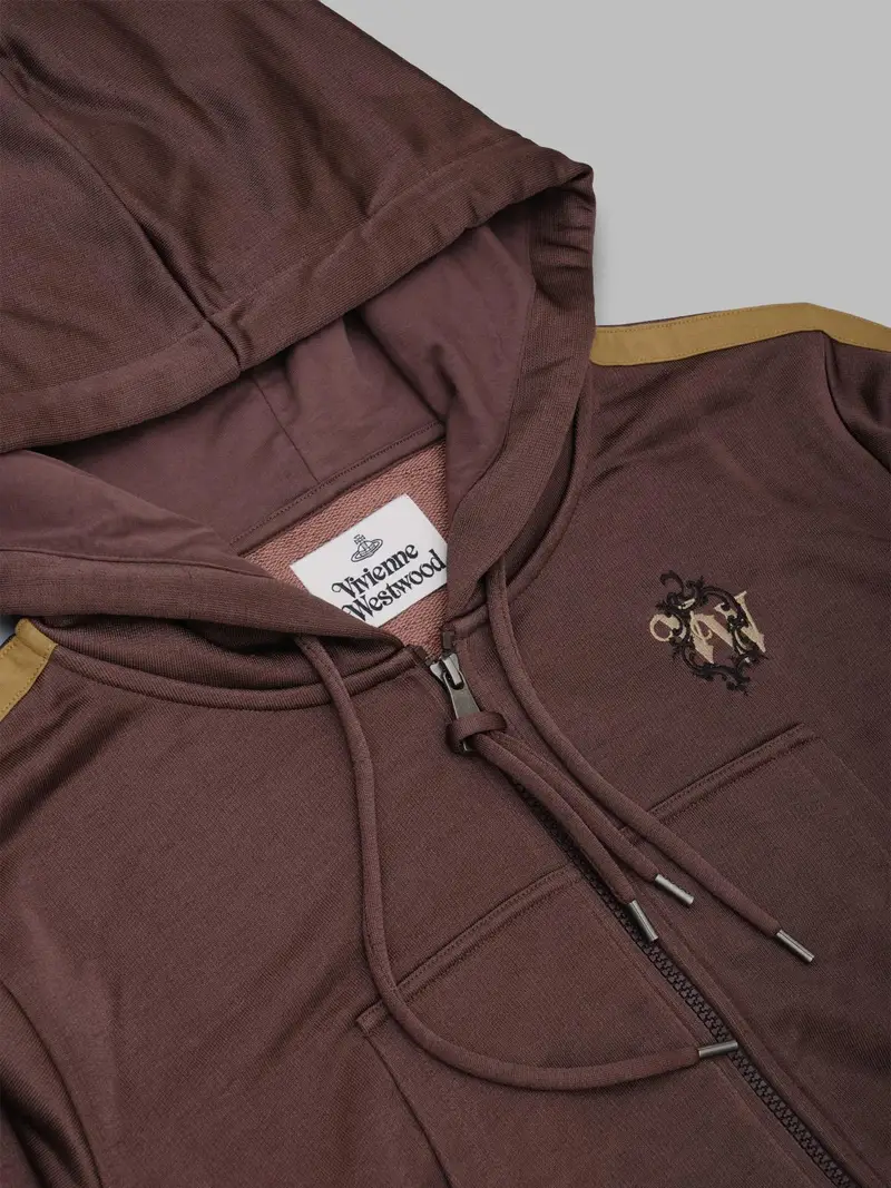 Felpa striped leo marrone miniatura 2